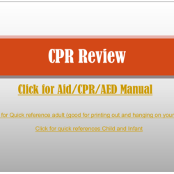 First aid cpr aed participant's manual pdf