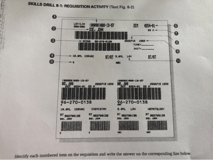 Skills drill 7-1 requisition activity answers