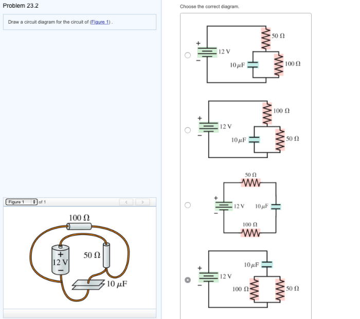 Draw a circuit diagram for the circuit of figure 1